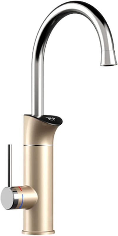 Directe Waterverwarmer - Keukenkraan Boiler - Snel Warm Water - Digitaal Display - 3200W - Goud