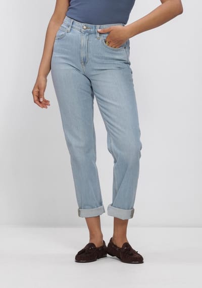 Lee - Carol - Dames High Rise Straight Jeans - Light Retreat