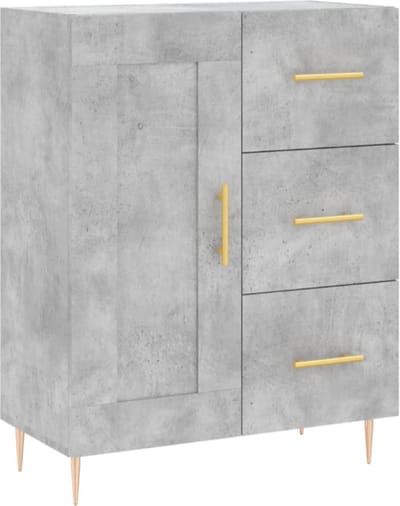 Dressoir 69,5x34x90 cm bewerkt hout wit