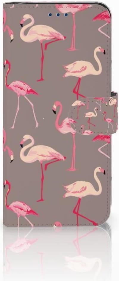 Samsung Galaxy S8 Telefoonhoesje met Pasjes Flamingo