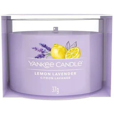 Yankee Candle Lemon Lavender Votive Candle In Glass 37 G