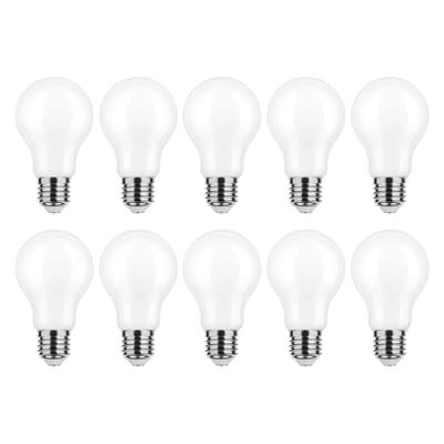 Modee E27 LED Lamp 8W - 1055lm - 2700K - Warm Wit - LED Filament Melkglas Globe A60 - Vervangt 75W Halogeen Gloeilamp - 10 stuks