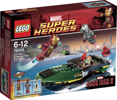 LEGO Marvel Super Heroes Iron Man: Extremis Sea Port Battle, Bouwpakket, 7 jaar, 195 stuk(s)