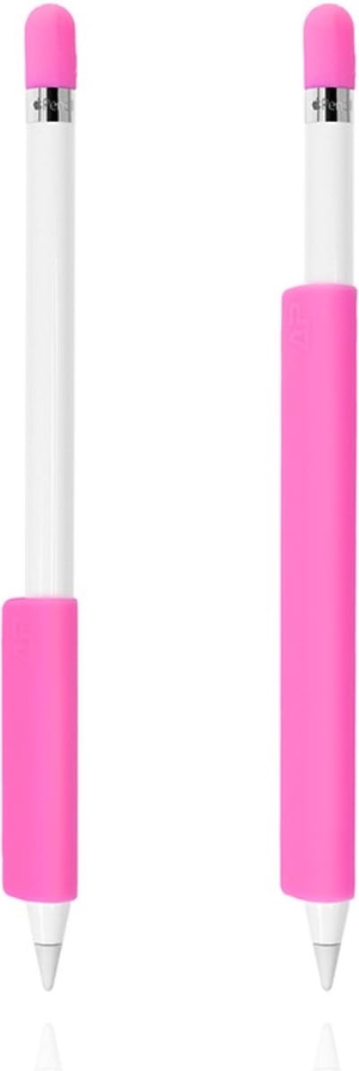 Peachy Siliconen Houder Hoes Huls Extra Bescherming Anti-Slip geschikt voor Apple Pencil Roze