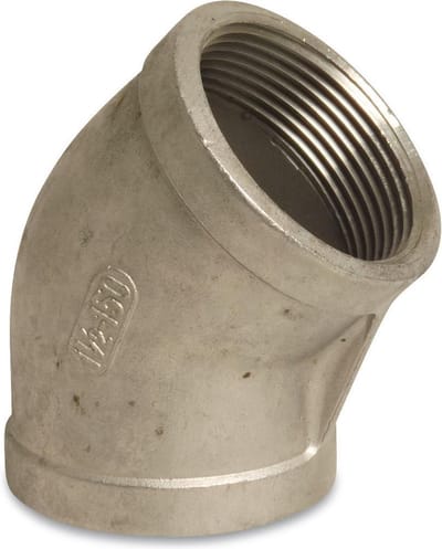 Profec Nr. 120 Knie 45° RVS 316 1/4" binnendraad