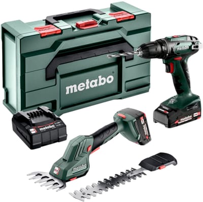 Metabo BS 18 + SGS 18 LTX Q 685186000 Accu-schroefboormachine 18 V 2.0 Ah Li-ion Incl. 2 accus, Incl. koffer, Incl. lader