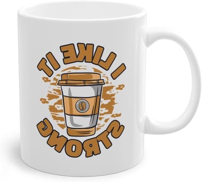 Koffiemok Barista - Koffieliefhebber Mok - Genieten van Koffie - Uniek Motief - 330 ml - Wit