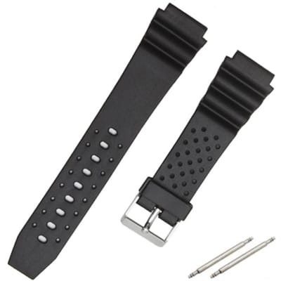 18mm 20mm 22mm Zwarte Rubberen Siliconen Horlogeband met Gesp voor Casio G-SHOCK Horlogebanden Riem 20mm black
