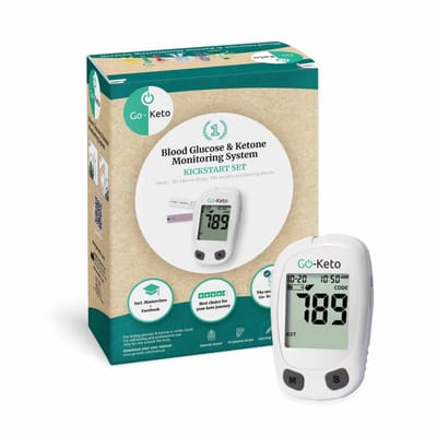 Go-Keto | Kickstart Set | Ketone & Bloed Glucose Meter (mmol/L) | 1 x Go-Keto Kickstart Set  | Ketose dieet | Ketonentest