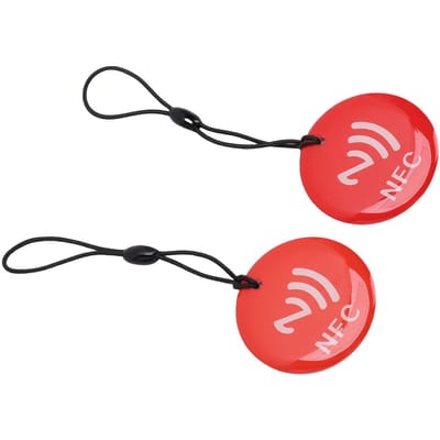 10 STKS NFC Sleutelhanger voor N 213 Chips Programmeerbare NFC Kaart Compatibel met Alle NFC-enabled Mobiele Telefoons en Apparaten red