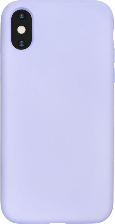 BMAX Siliconen hard case hoesje geschikt voor iPhone X / Hard Cover / Beschermhoesje / Telefoonhoesje / Hard case / Telefoonbescherming- Lichtpaars