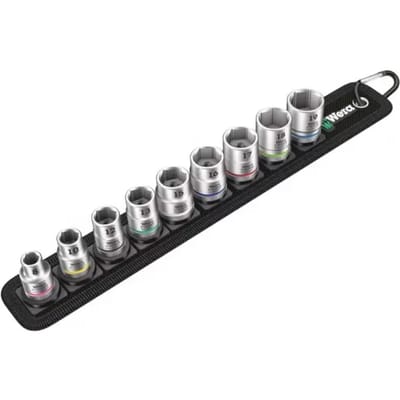 Wera Belt B 4 05003973001 Dopsleutelinzetset Metrisch 3/8 (10 mm) 9-delig