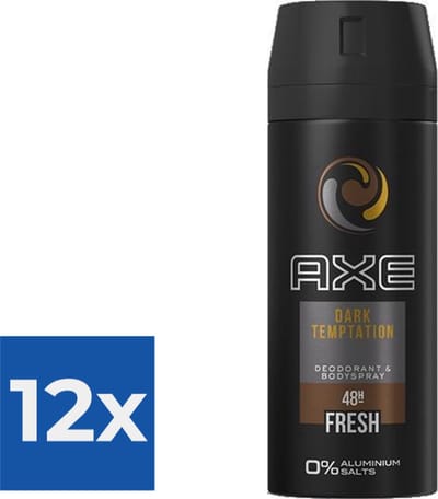 Axe - Deodorant - Spray - Dark Temptation - 48h - 150ml x 12