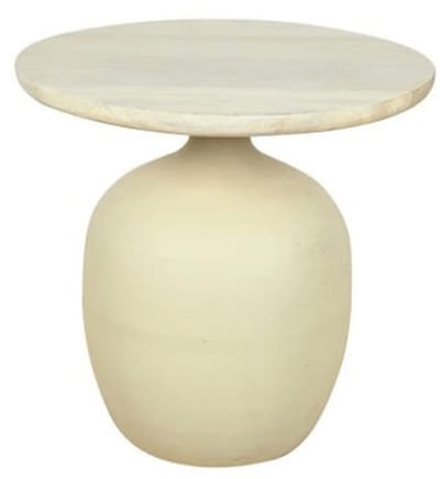 Tower Living Bijzettafel Vigo Gebroken Wit 45cm