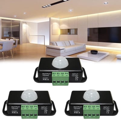 Store_9 - Led-bewegingsmelder - Infrarood sensor - Automatische schakelaar - Zwart - Geschikt voor ledstrips - Mini-lichaam sensor - Energiezuinig
