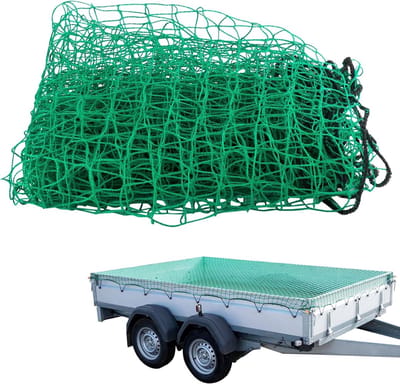 Veiligheidsnet voor aanhangwagens, 2 x 3 m, ideaal voor ladingbeveiliging en transportbescherming