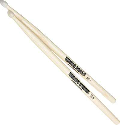 MUSIC STORE 5BN Hickory Sticks, Nylon Tip - Drumsticks
