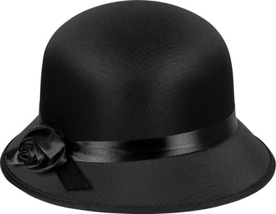 Boland - Hoed Charleston lady Zwart - 58 - Volwassenen - Vrouwen - 20's - Roaring Twenties