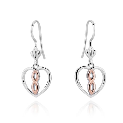 Orphelia 'Delilah' Vrouwen 925 Sterling Zilveren Oorbellen - Zilver/Roze ZO-7475