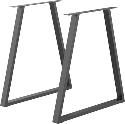 Tafelpoten - Tafelkufen Meubelfoten - Tafel Maken - Stalen Driehoek Frame - 70 x 72 cm - Zwart