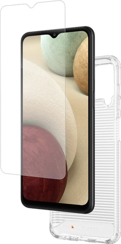 Gear4 Invisible Shield Bundle - Geschikt voor Samsung Galaxy A12 - Transparant