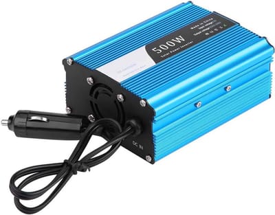 12V naar 220V Auto Omvormer 500W/600W - Zuivere Sinus Wisselrichter met 2 USB Poorten