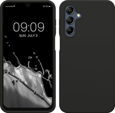 kwmobile telefoonhoesje geschikt voor Samsung Galaxy A16 5G - Hoesje met siliconen coating - Smartphone case in donkergrijs