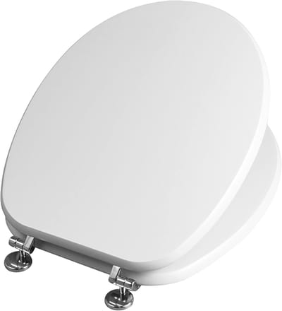 Toiletbril - WC-bril deksel - Badkamer vernieuwen - Softclose mechanisme - D-vorm - Wit