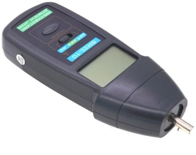 Digitale Toerenteller - Anemometer Tester - Rotatiesnelheid Meten - 2-in-1 Functie - 19 cm Lengte - Zwart