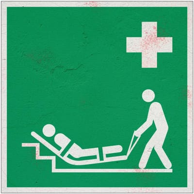 Evacuatiematras bord – E067 | Forex Re materiaal | 10 x 10 cm