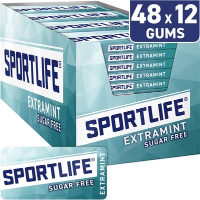 Sportlife Extramint kauwgom - showdoos - doos 48 Pakjes - 48x18g