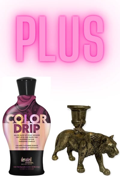 Devoted Creations Color Drip 360 ml PLUS Kandelaar Tijger Bronze