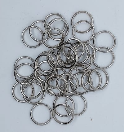 SLEUTELRING 14 MM - 50 STUKS - VERNIKKELD - GEHARD - SLEUTELHOUDERS - SPLITRINGEN - PROFI
