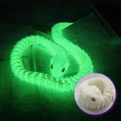 3D Geprinte Slang Beweegbare Gewrichten Fidget Speelgoed Figurine Simulatie Slang Kantoor Bureau Ornament Cadeaus Ambachten Figuurtjes Miniatures