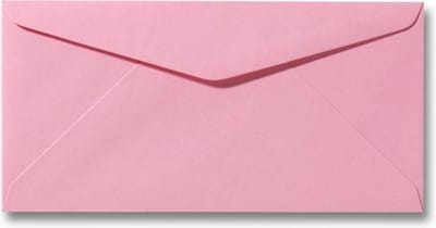 Envelop 11 X 22 Donkerroze, 60 stuks
