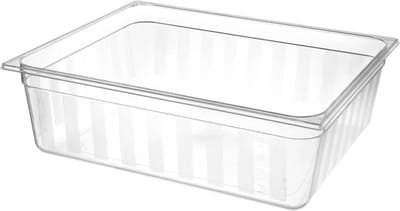 HENDI Gastronorm container 2/1 – 58L – BPA-vrij – temperatuurbestendig – transparant – 650x530x200 mm