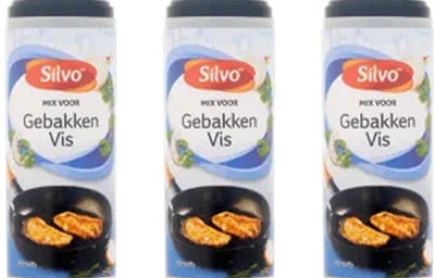 Silvo | 3 x Gebakken Vis | viskruiden | strooibussen van 120 gram |
