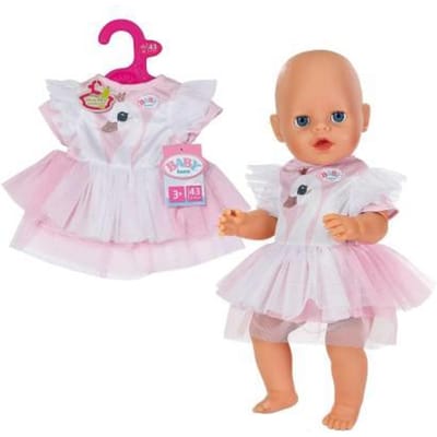 Zapf Creation BABY Born Swan Jurkje 43cm Poppenkleding