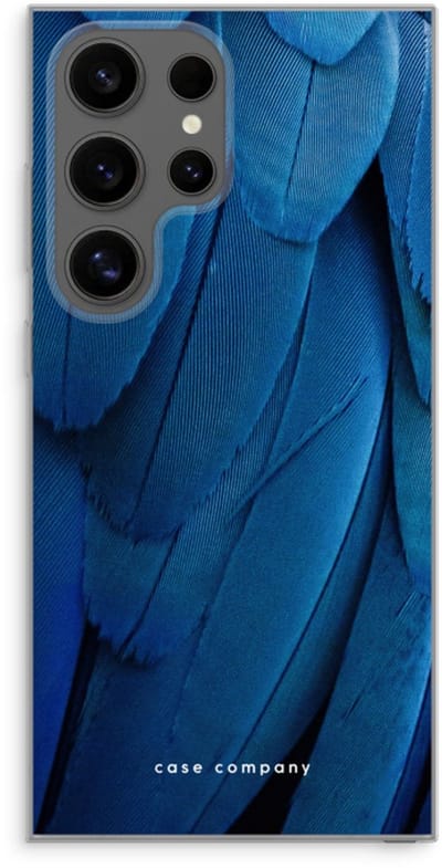 Case Company® - Hoesje geschikt voor Samsung Galaxy S24 Ultra hoesje - Pauw - Soft Cover Telefoonhoesje - Bescherming aan alle Kanten en Schermrand