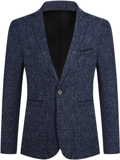 ALLTHEMEN Heren Zakelijk Jas Sportieve Slim Fit Blazer - Vrijetijdsjasje Kostuumjas - M