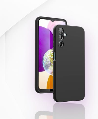 AziLine Zwarte Silicone Case Geschikt voor Samsung Galaxy A14 5G - AziLine Zwarte A14 5G Bescherming Hoesje - Premium Zwarte Backcover geschikt voor Samsung Galaxy A14 5G