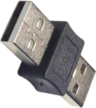 USB Adapter - Koppelstuk Connector - Apparaten Verbinden - Compact Ontwerp - 6 x 3 x 2 cm - Zwart