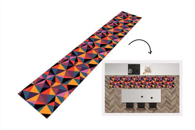 Keukenloper - Loper keuken - Geometrie - 3D - Driehoek - Patronen - 300x50 cm - Keukenloper vinyl