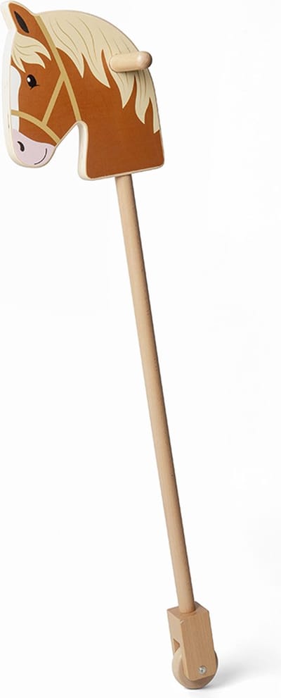 BigJigs houten hobbelpaard speelgoed - duurzaam houten stokpaard.