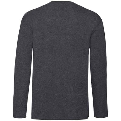 Fruit of the Loom Unisex Adult Valueweight Effen T-shirt met lange mouwen (Donkere Heide)