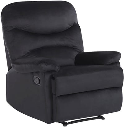 ESLOV - TV-fauteuil - Zwart - Fluweel