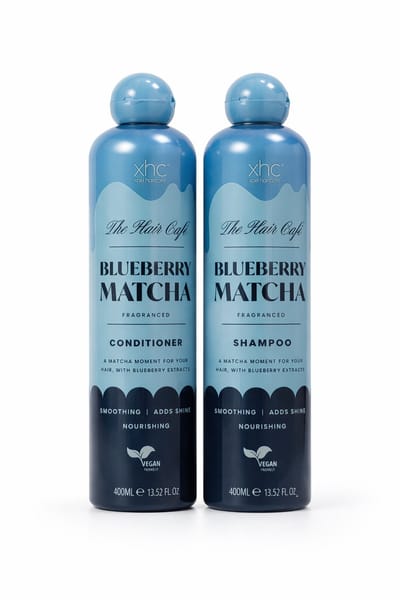 KadootjeThuis.nl Shampoo & Conditioner Set Blueberry Matcha – Haarverzorging Duo – 2x 400 ml