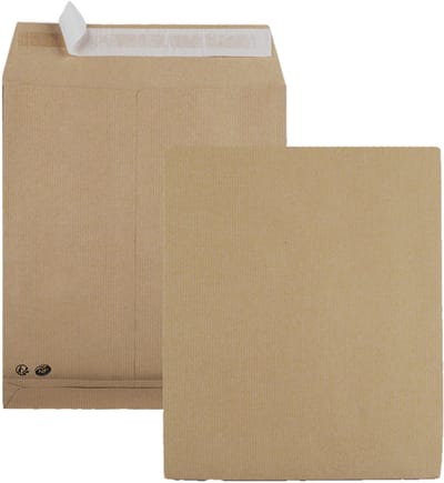 GPV akte-envelop met zijvouw en blokbodem met zijvouw B5, 17,6 x 25 cm, zonder venster, zelfklevend,