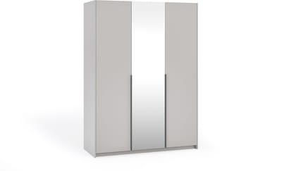 Kledingkast Apollonia met Spiegel 150 x 204 cm (kasjmier, zwarte handgrepen)