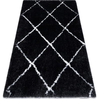 Kleden Rugsx Tapijt FLUFFY 2373 shaggy latwerk antraciet / 80x150 cm